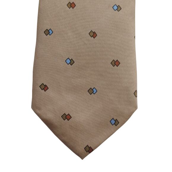 Vintage Gucci Accessary Collection Men's 100% Silk Neck Tie Beige - Picture 1 of 5